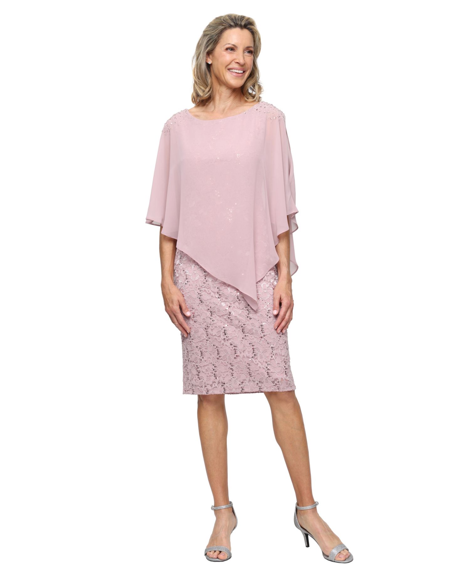 Women's Short Stretch Lace Sheath Dress