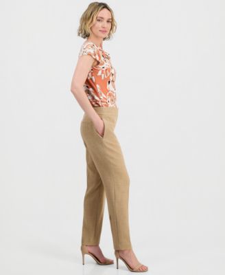 Women's Clean-Waist Straight-Leg Pants