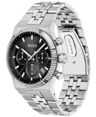 Men's Candor Prime Quartz Chrono Stainless Steel Watch, 41mm