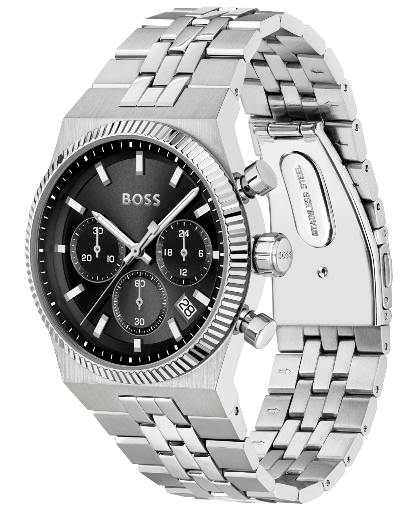 Мужские часы Hugo Boss Candor Prime Quartz Chrono Stainless Steel Watch, 41mm — фото 2