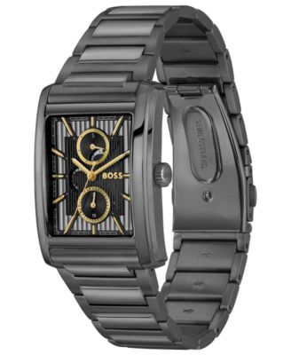Men's Principle Dress Multi Quartz Multi Ionic Plated Grey Steel Watch, 42.5mm