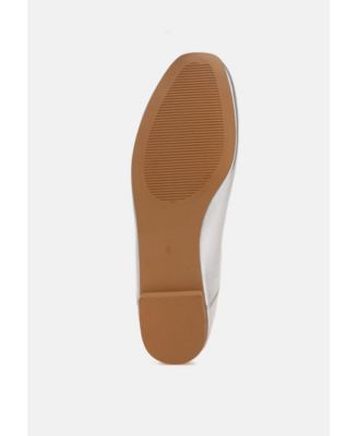 Womens Ipara Bow Detail Metallic Ballerinas