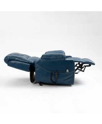 Leather Recliner Chair with 2 Cup Holder, Lounge Chair Power Lift Chair Relax Sofa Chair