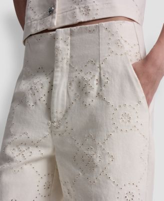 Women's High Rise Ankle Wide Leg Pants