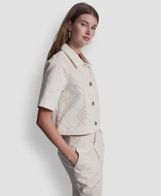 Women's Short-Sleeve Button-Front Shirt