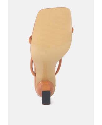 Womens Downtown Double Strap Fantasy Heel Sandals