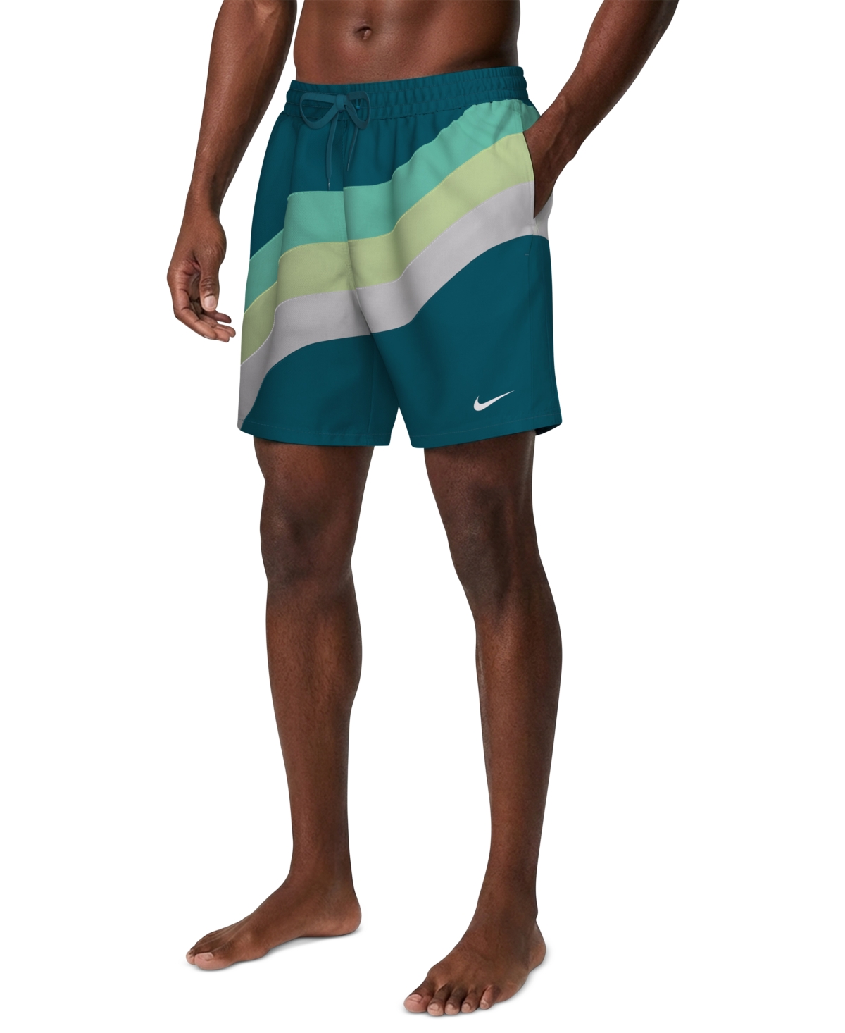 Nike Men's 7" Breaker Brief-Lined Volley Swim Shorts