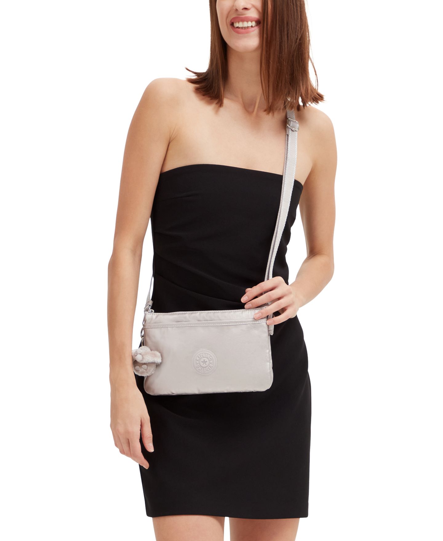 Женская сумка Kipling Riri Small Crossbody, цвет: Металлик сияющий — фото 6