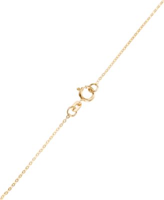 Textured Butterfly Frontal Pendant Necklace in 10k Yellow Gold