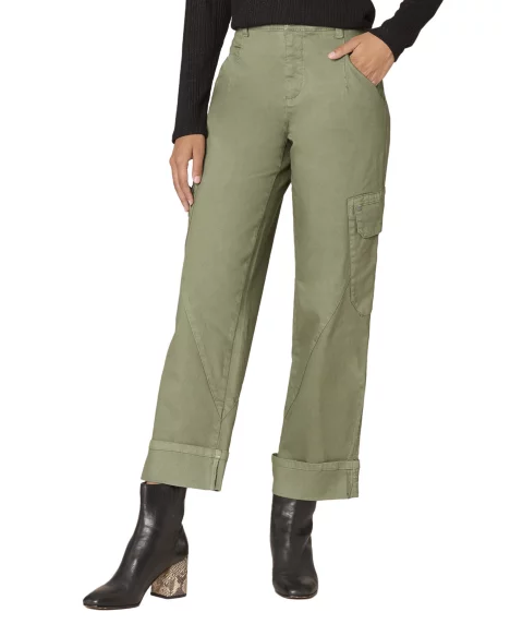 Petite Relaxed Utility Pants - Lily Pad