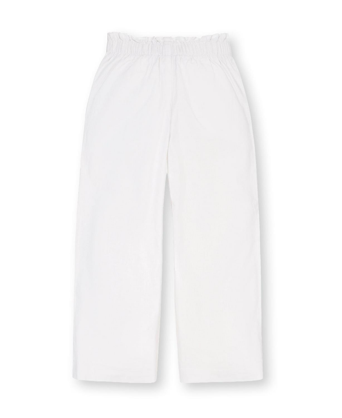 Hope & Henry Little and Big Girls' Linen Paper Bag Tie-Waist Pant