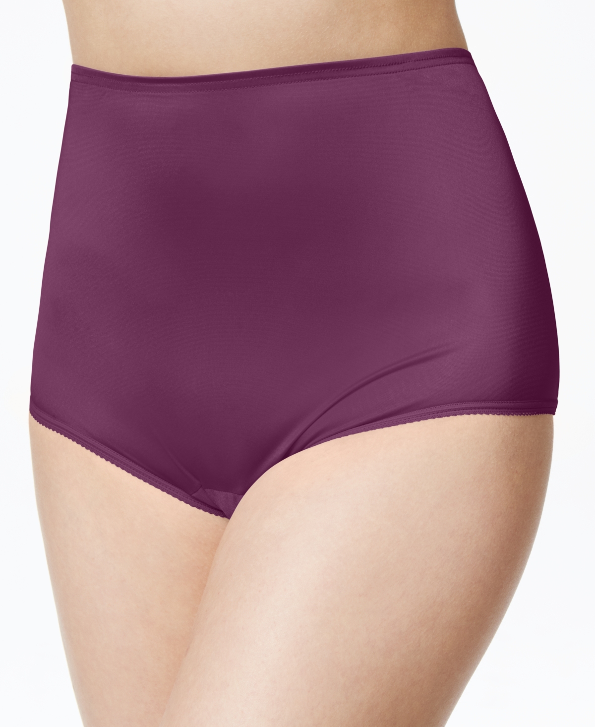 Perfectly Yours Ravissant Nylon Full Brief Underwear 15712, Extended Sizes - Sangria