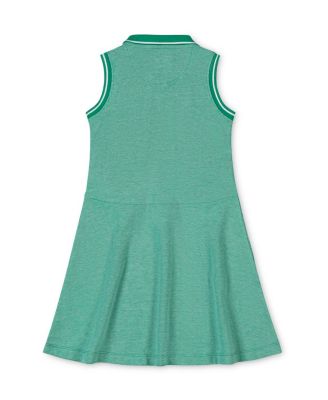 Little Girls Organic Sleeveless Pique Polo Dress