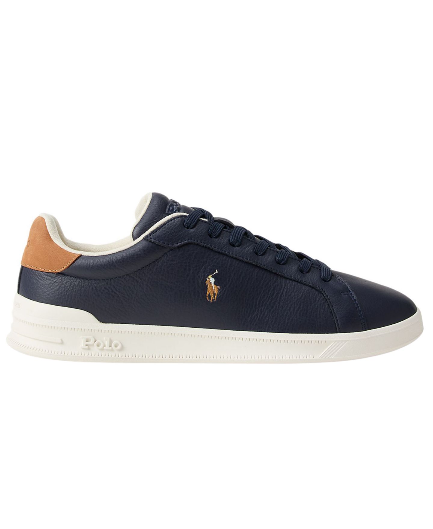 Мужские кроссовки Polo Ralph Lauren Heritage Court II Embroidered Lace-Up, цвет: Синий — фото 2