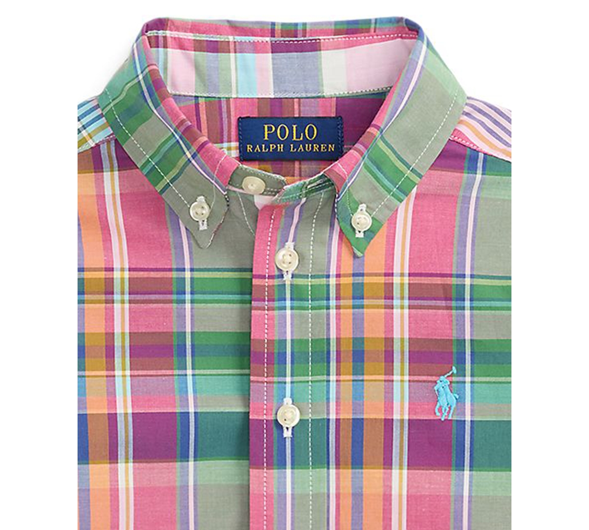 Polo Ralph Lauren Boys' 2-7 Plaid Button-Down Poplin Shirt