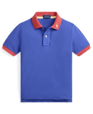 Boys' 2-7 Stretch Cotton Mesh Polo Shirt