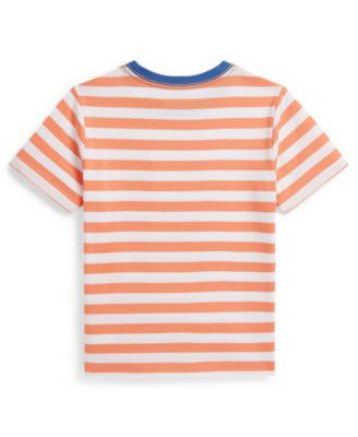 Boys' 2T-7 Striped Cotton Jersey Pocket T-Shirt