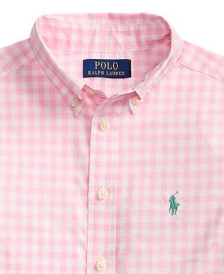 Boys' 8-20 Plaid Poplin Long-Sleeve Shirt