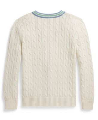 Boys' 8-20 Striped V-Neck Cardigan