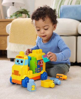 First Builders Build and Count Bus Block Toy, 45 Pieces