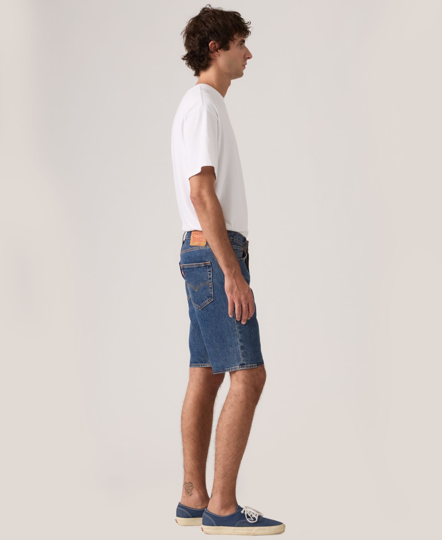 Мужские шорты Levi's 501™ Original Hemmed Stretch 9" Jean, цвет: Индиго — фото 3