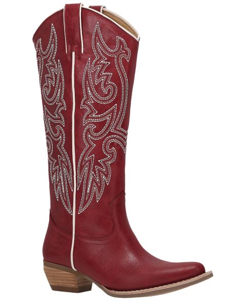 Женские ботинки Frye and Co. Women's Irlene Deco Stitch Knee High Western Boots