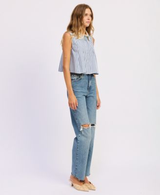 Women's Clara Sleeveless Button-Front Top