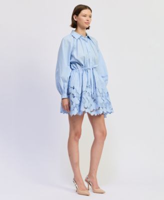 Women's Lucy Collared Long-Sleeve Mini Dress