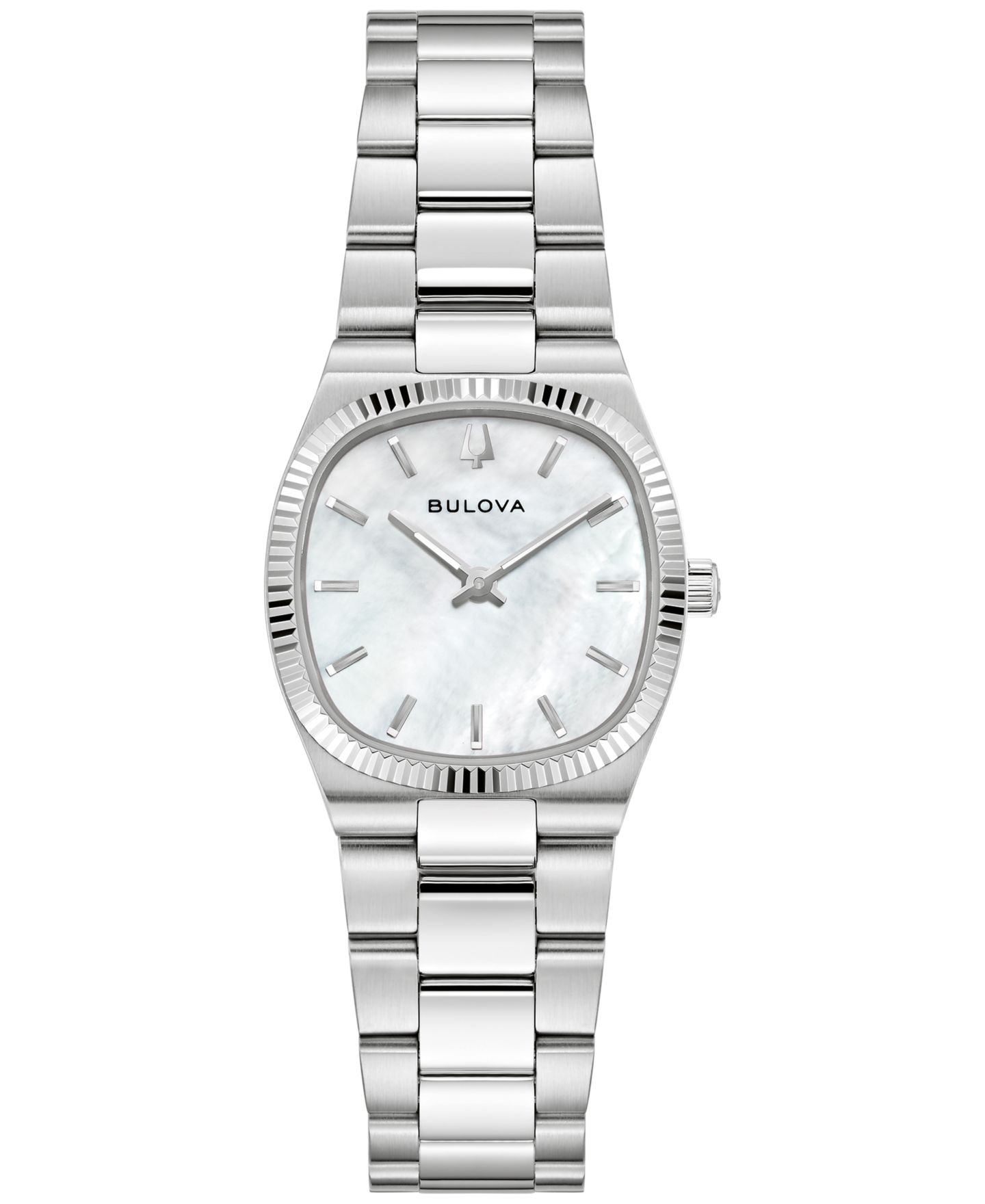 Женские часы Bulova Classic Super Seville Silver-Tone Stainless Steel Bracelet Watch 25mm — фото 1