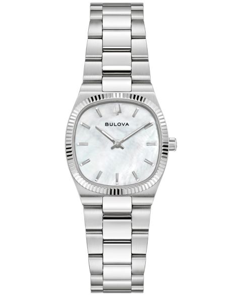 Женские часы Bulova Classic Super Seville Silver-Tone Stainless Steel Bracelet Watch 25mm