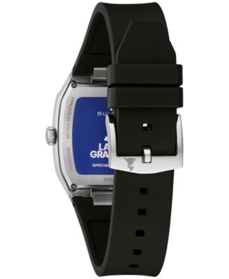 Men's Latin Grammy Modern Millennia Black Silicone Rubber Watch, 30mm