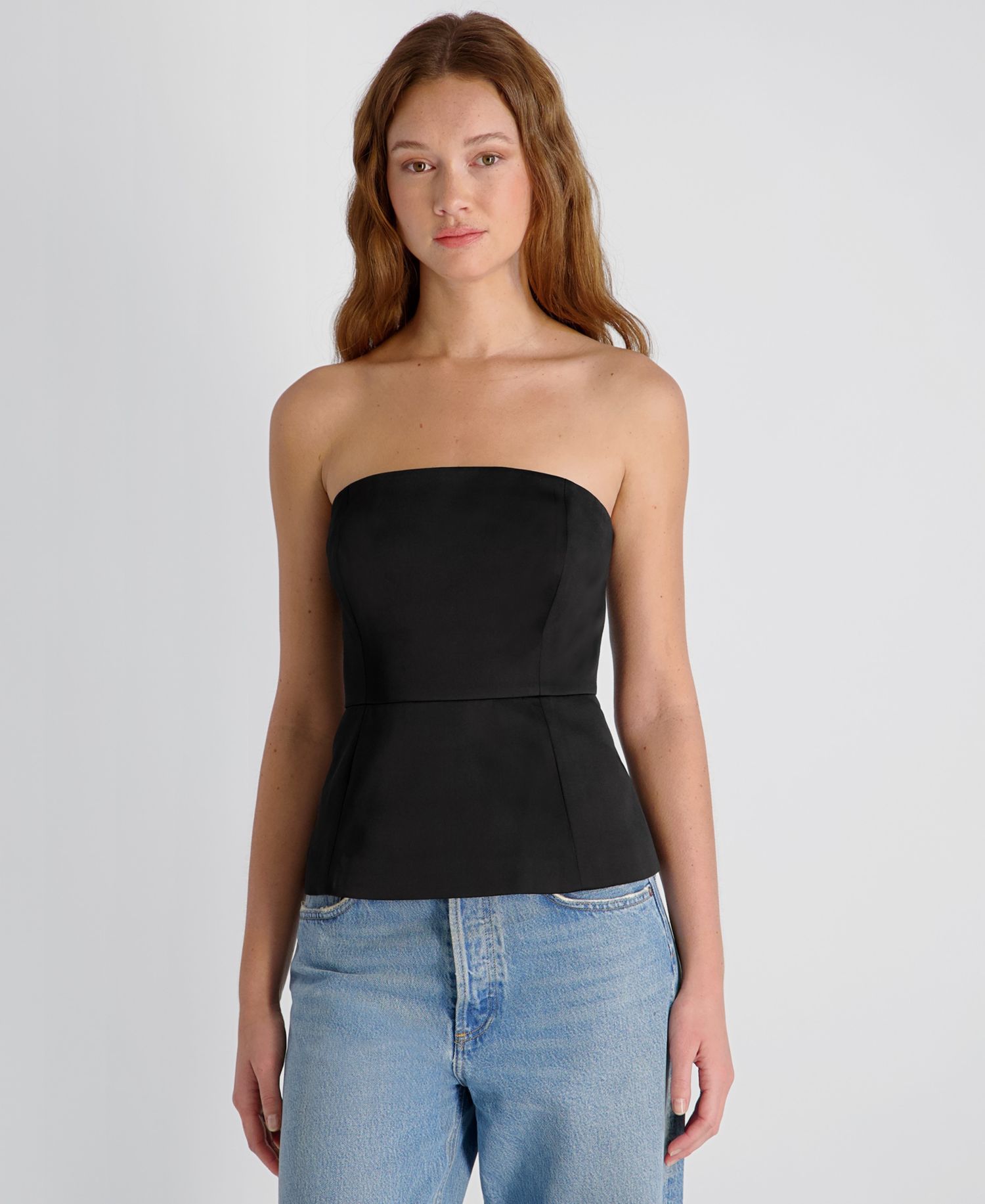 Women's York Satin in Christa Fleur Strapless Top