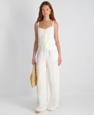 Women's Cooper Linen Tailored V-Neck Cami Top