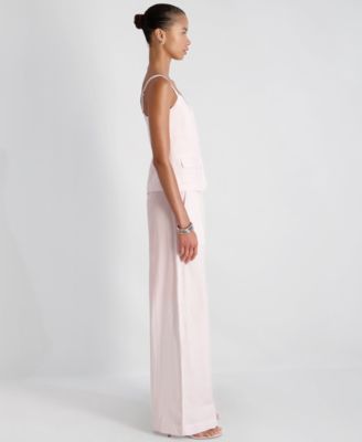 Women's Cooper Linen-Blend Wide-Leg Pants