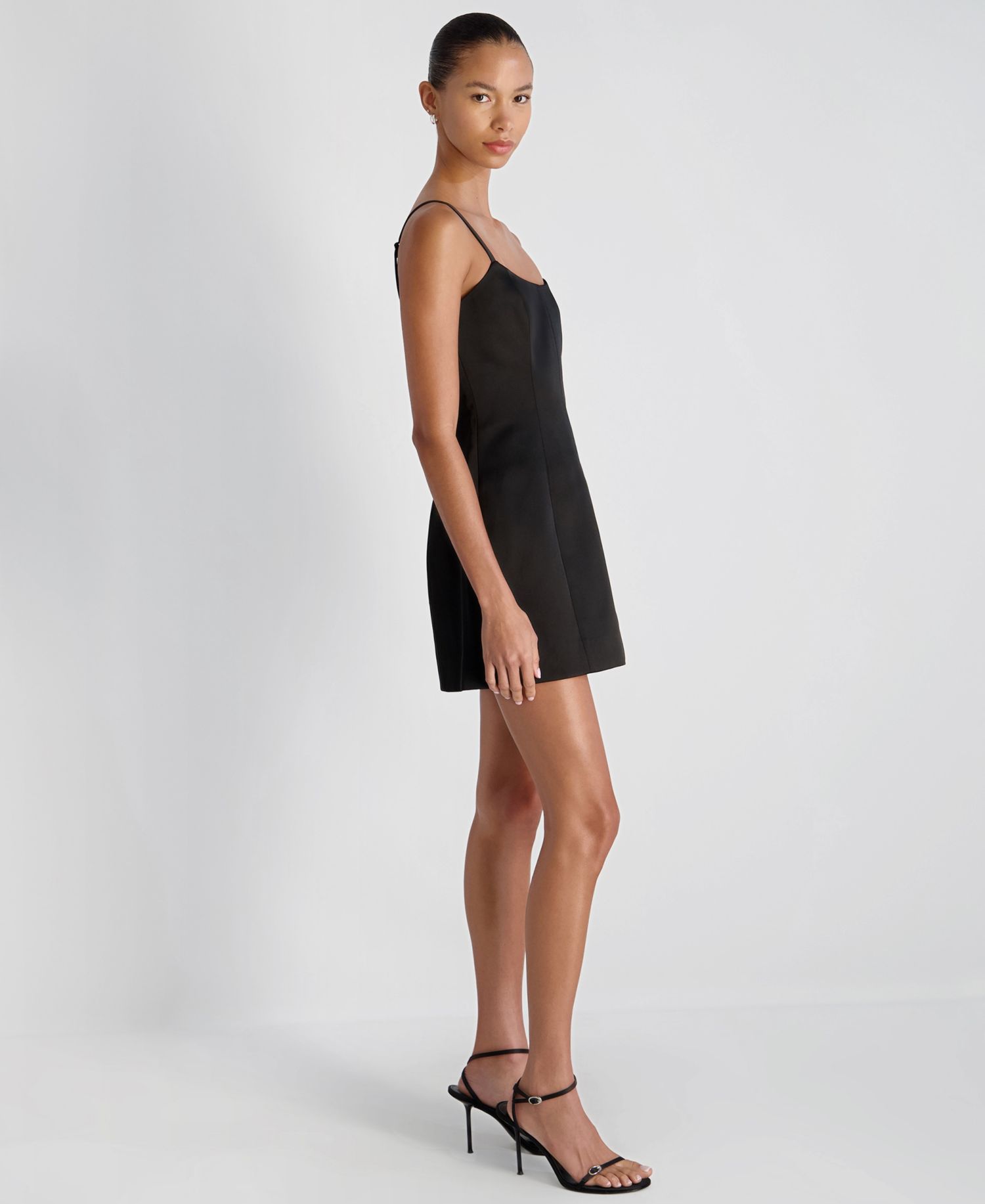 Women's York Satin Scoop Neck Mini Dress