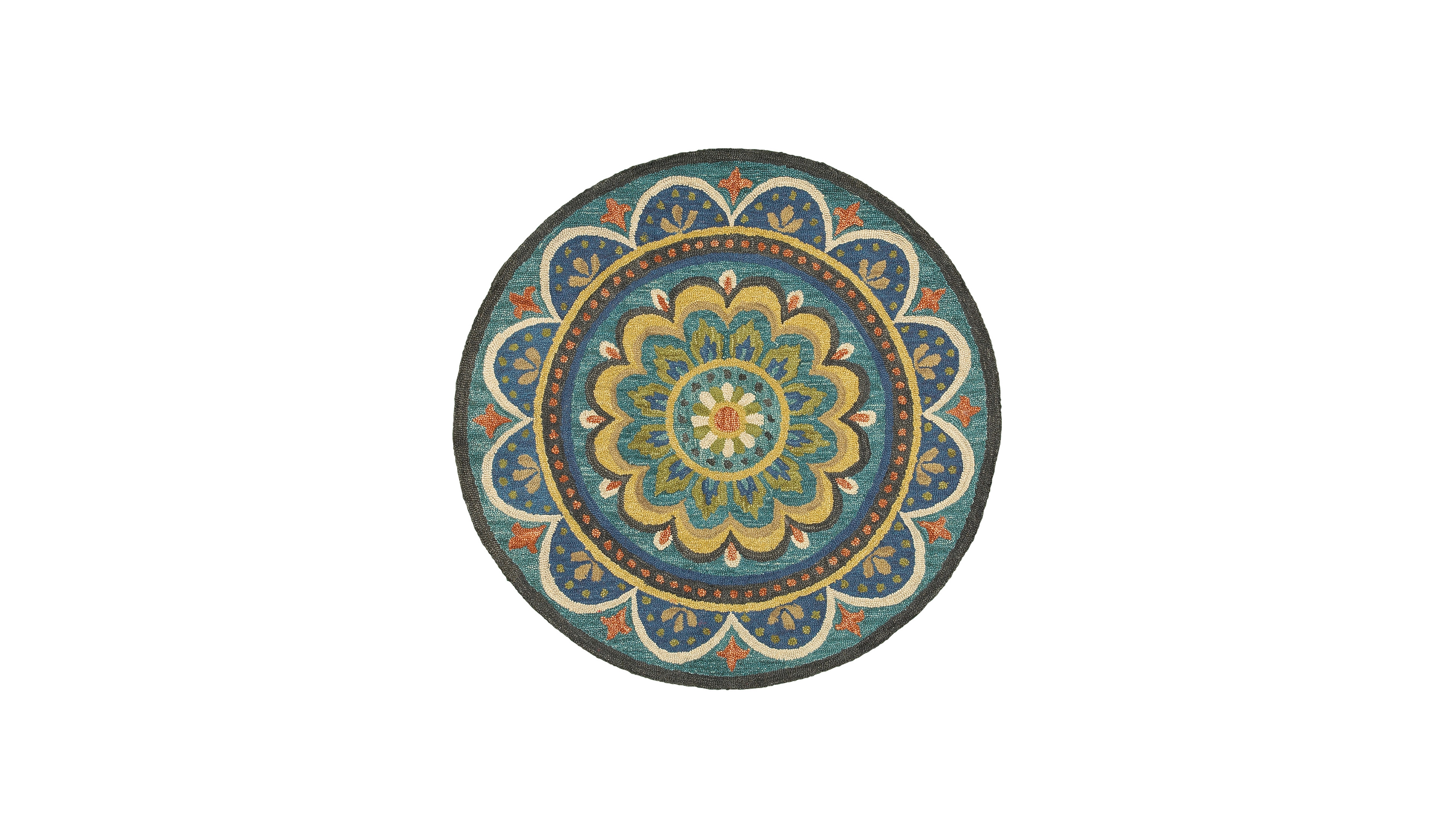 Lr Home Radiance Rdc-026 6' x 6' Round Area Rug