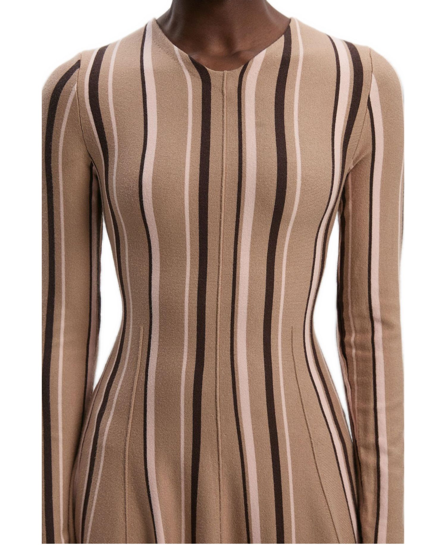Women's Asymmetric Hem Knit Midi Dress