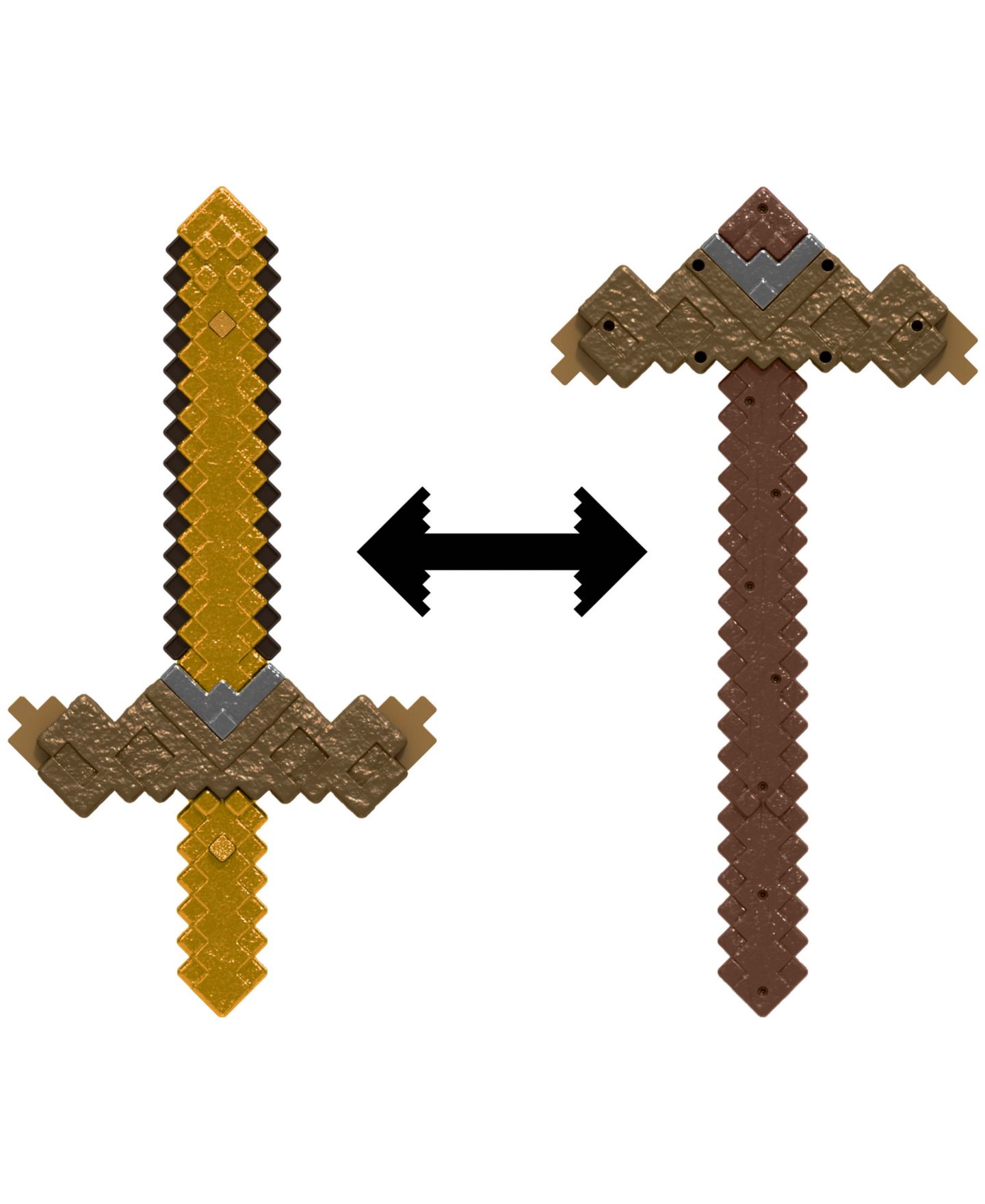 Детская игрушка Minecraft Click and Switch Sword and Pickaxe 2-in-1 Role-Play Toy — фото 1