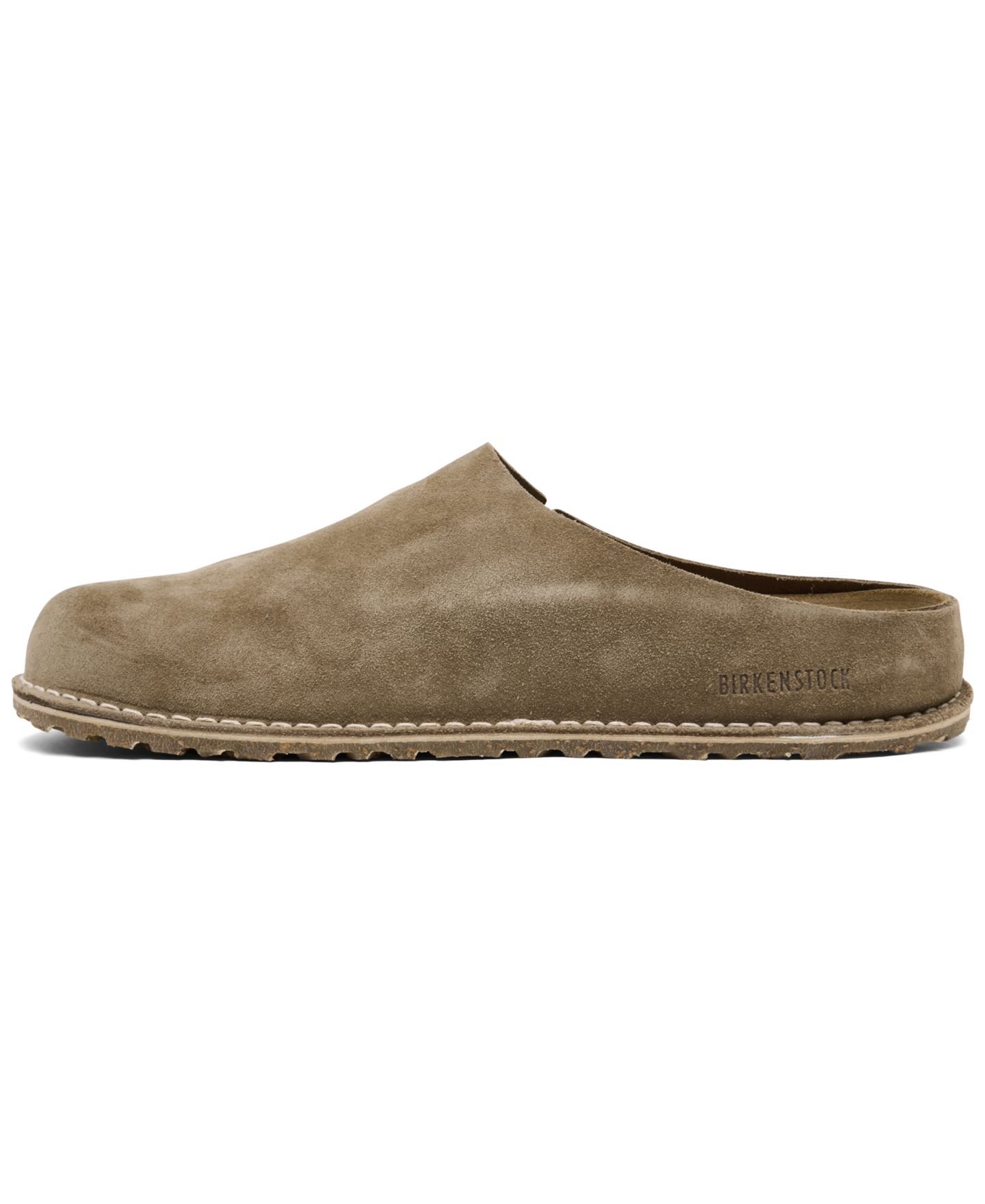 Мужские сабо Birkenstock Zermatt Premium Suede Leather Clog Slippers, цвет: Бежевый — фото 3