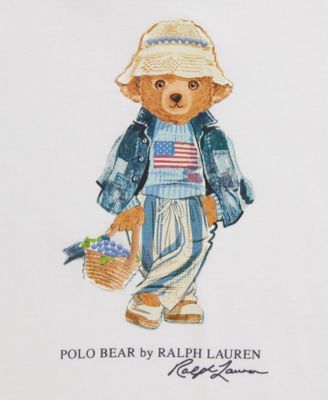 Girls' 2T-6X Polo Bear Crewneck Jersey T-Shirt