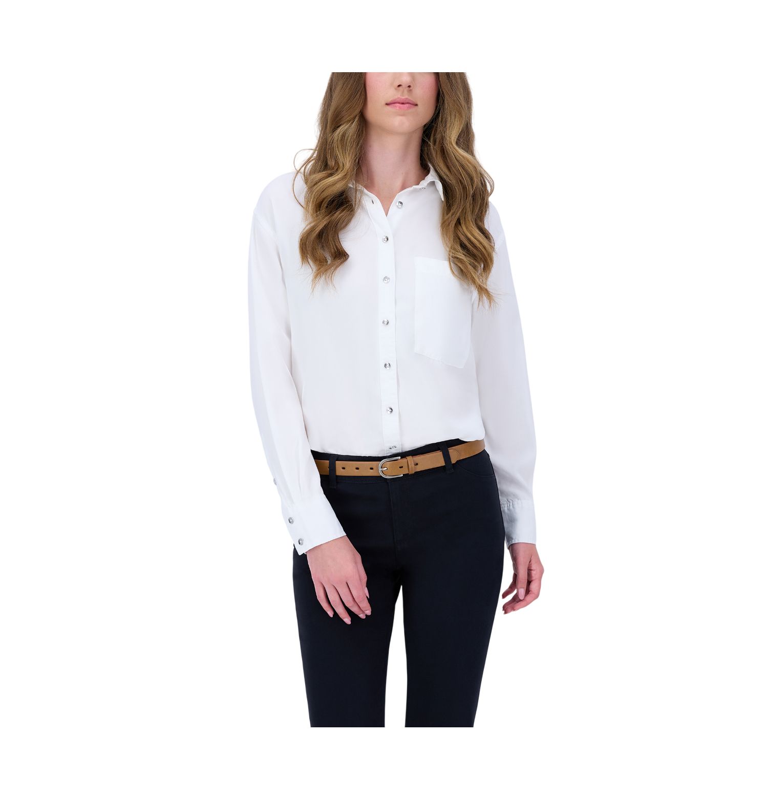 Women's Two Pack Belt Set - Skinny Monogram Buckle Belt and Harness Buckle Belt Set