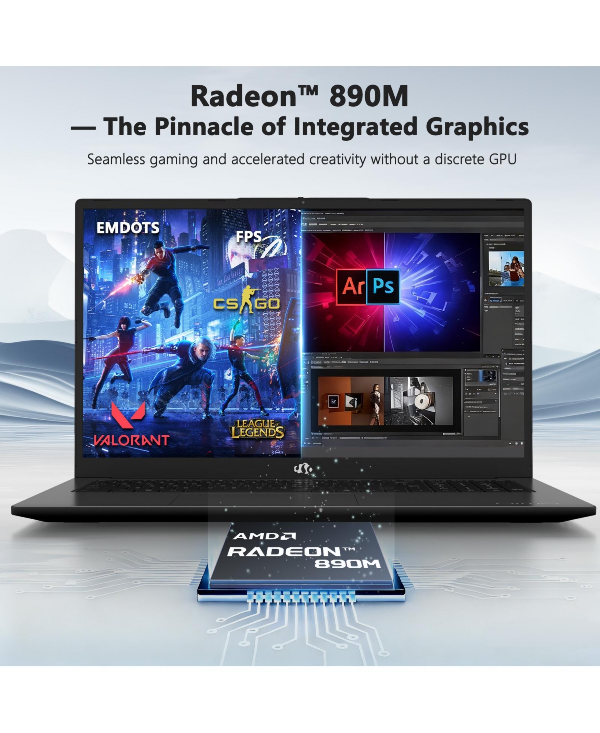 Nimo 17.3" Ai Laptop, Amd Ryzen 9 Hx 370(50 Tops Npu), Radeon 890M, 32GB Ram 1TB Ssd, DDR5, 144Hz, Pd 100W Usb-c 4.0,