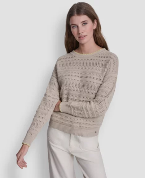 Petite Crewneck Sweater - Pebble Lemon