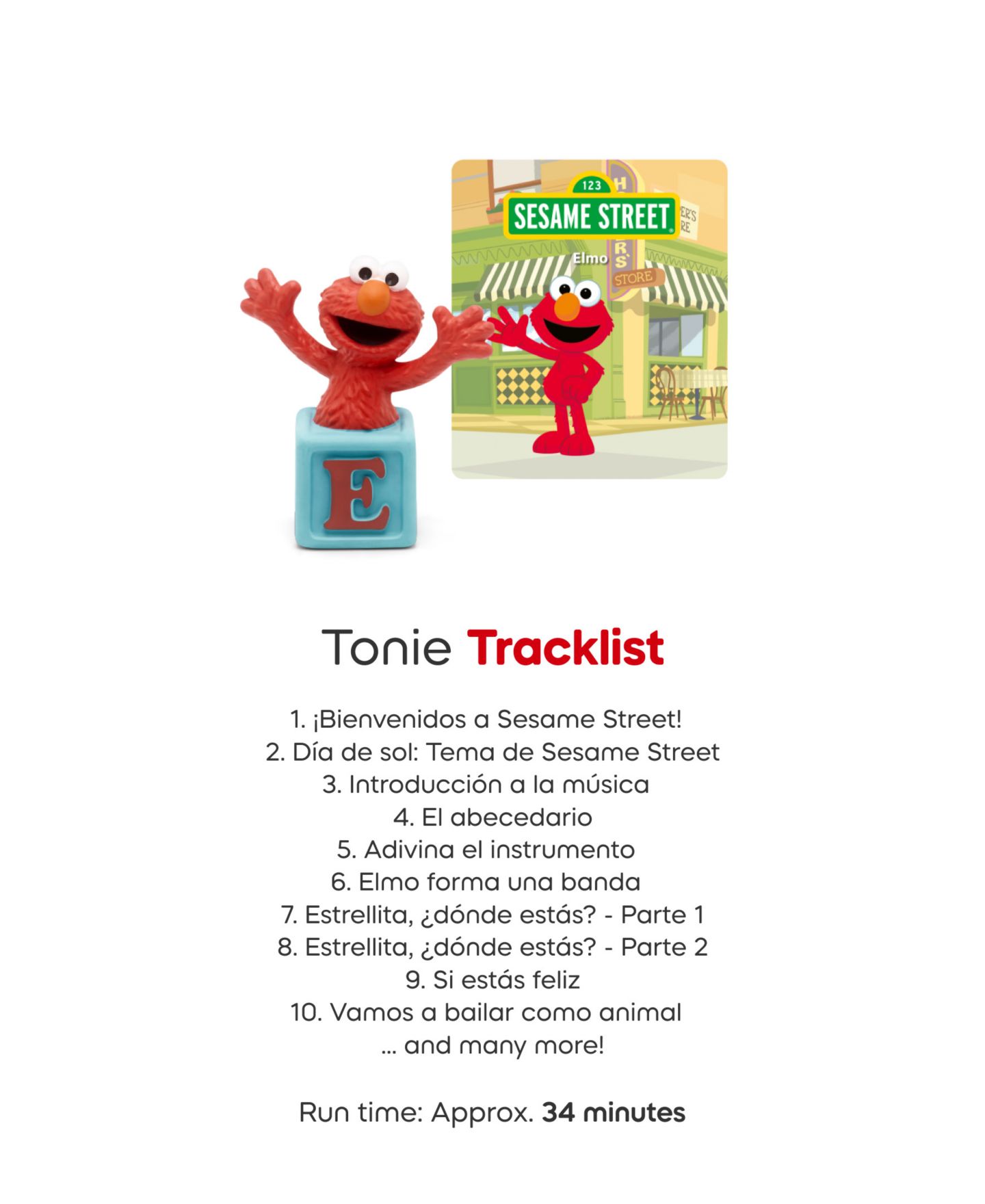 Детские игрушки Tonies Sesame Street 3-Pack Spanish Collection Toys — фото 4