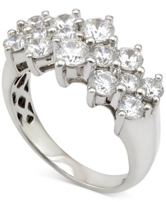 Macy's - Diamond Cluster Ring (2 ct. t.w.) in 14k White Gold