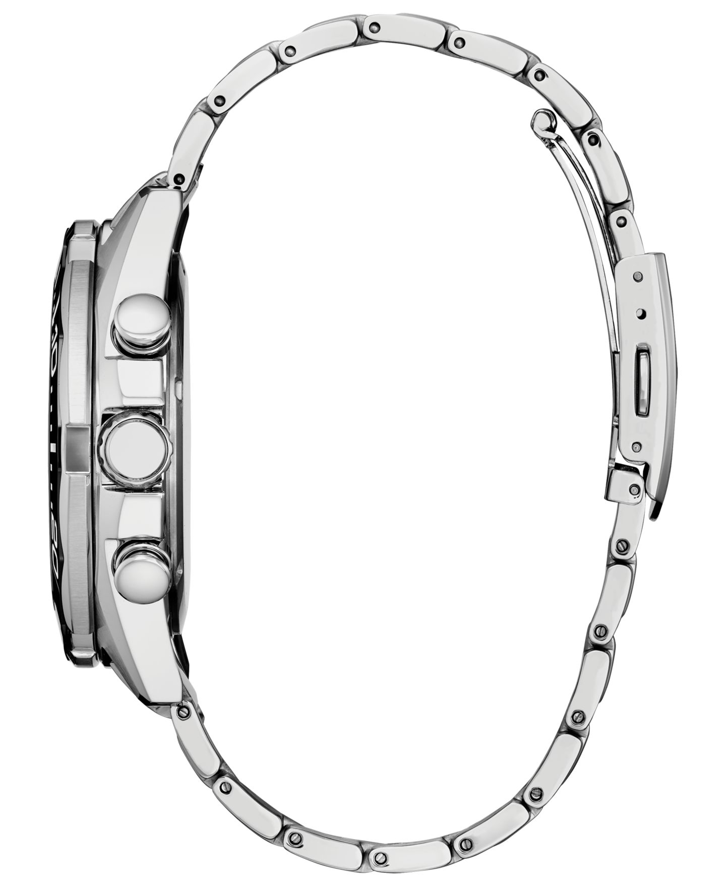Мужские часы Citizen Endeavor Chronograph Silver-Tone Stainless Steel Bracelet Watch, 43mm — фото 2