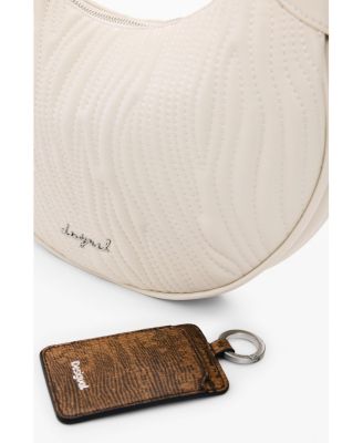 Women's Medium oval bag with embossing