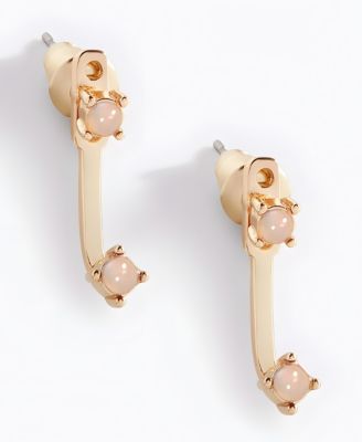 Birthstone Drop Ear Jacket Earrings