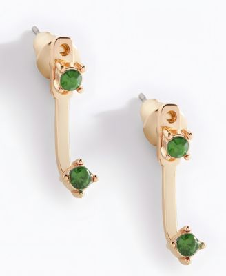 Birthstone Drop Ear Jacket Earrings