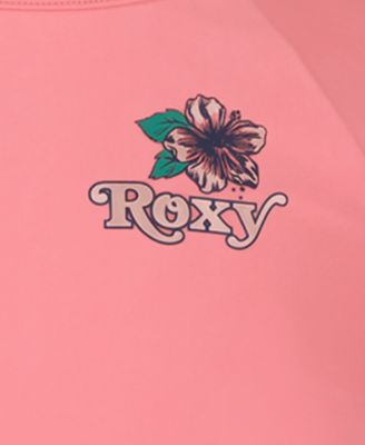 Girls' 8-16 Scoop Neck Top & Floral One-Piece Swimsuit, 2-Piece Set